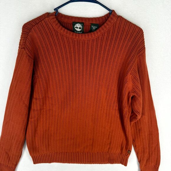 Timberland 100% Cotton Dark‎ Red Sweater Womens Size M - Picture 5 of 9